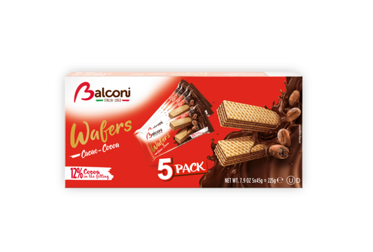 COMING SOON BALCONI  Wafer Multipack/Cacao/ 20 pack/ $43.00