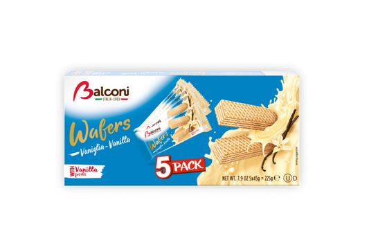 COMING SOON BALCONI  Wafer Multipack/Vanilla/ 5 pack/ $43.00