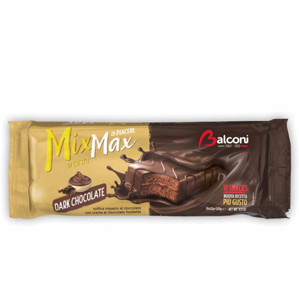 BALCONI Mix Max Dark Chocolate/ 15 pack/320g/ $39.20 (56 cases/pallet)