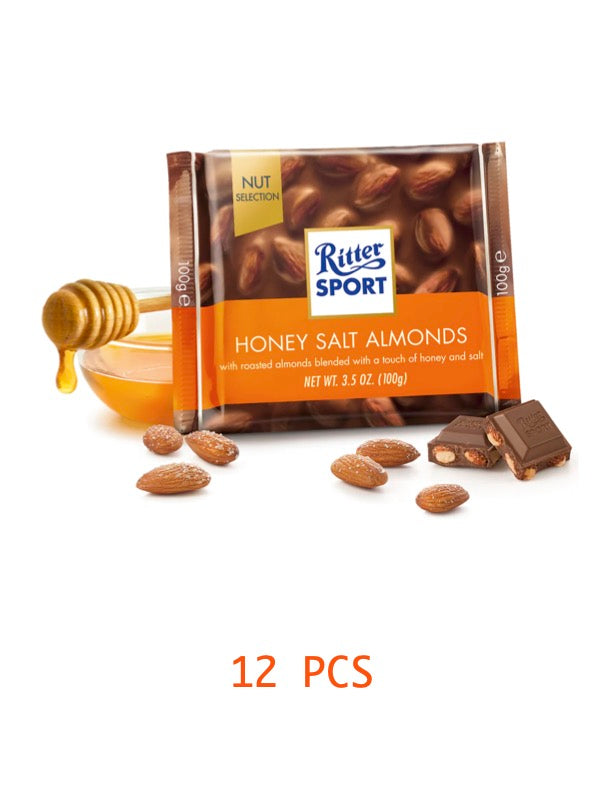 RITTER SPORT Honey Salted Almonds/ 11 pack/$17.50